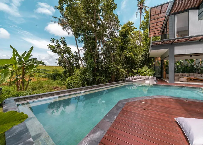 Luna : Brand New 4br With 180° Rice Field Views Villa Canggu (Bali)