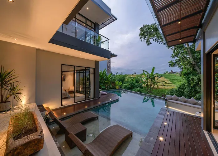 Luna : Brand New 4br With 180° Rice Field Views Canggu (Bali)
