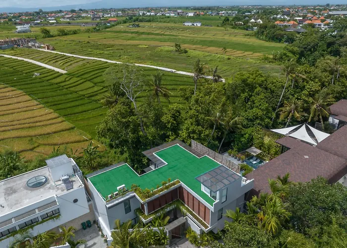 Luna : Brand New 4br With 180° Rice Field Views Villa Canggu (Bali)